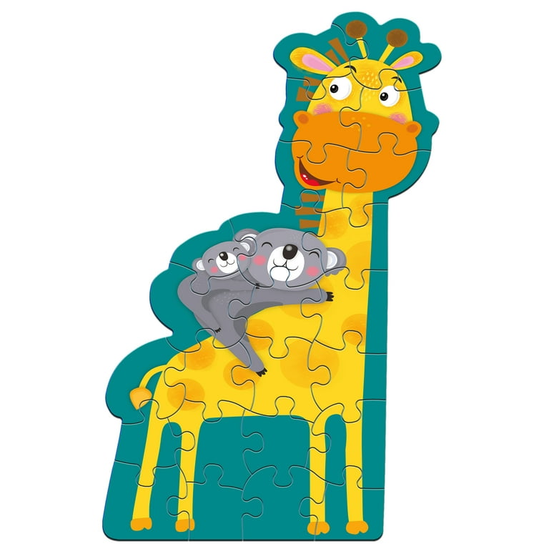 Ceaco - Kids 3 in 1 Puzzles - Jungle Animals - Three 24 Piece