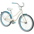 thumbnail image 1 of Huffy 26” Good Vibrations Cruiser Bike, Fits Riders 60”+, White, Adult, Womens, 1 of 12