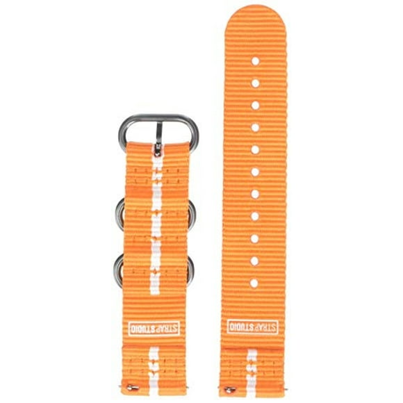 SAMSUNG Electronics GP-R600BREECAG Galaxy Watch Gear Sport Premium Banda NATO (20mm) - Naranja-Blanco