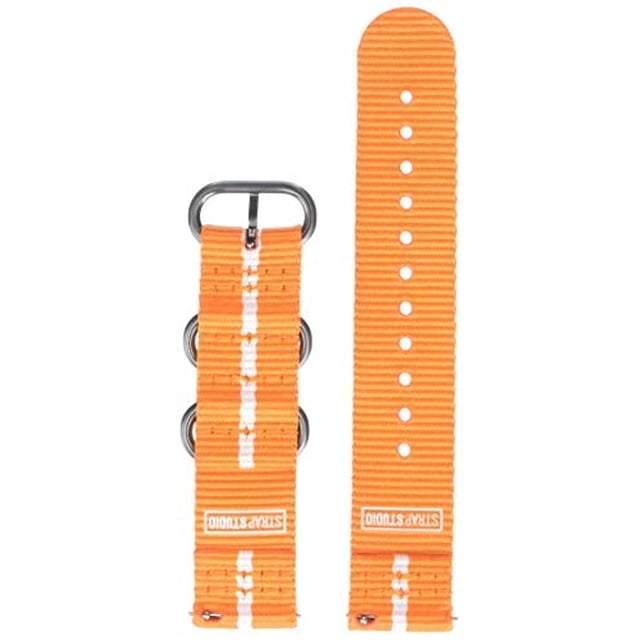 SAMSUNG Electronics GP-R600BREECAG Galaxy Watch Gear Sport Premium Banda NATO (20mm) - Naranja-Blanco