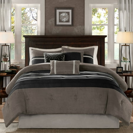 Home Essence Dakota 7 Piece Microsuede Comforter Set Walmart Com