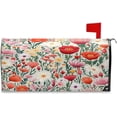 thumbnail image 1 of Colorful Spring Flower Mailbox Covers Standard Size 25.5x21 Inch Oxford Cloth Post Box Magnetic Cover for Garden Yard Outdoor Decor, 1 of 6