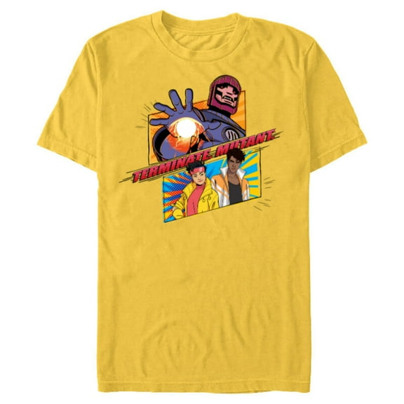 Marvel Studios X-Men ’97 Jubilee Sentinel Terminate Mutant- Short Sleeve Blended T-Shirt for Adults - Customized-Yellow