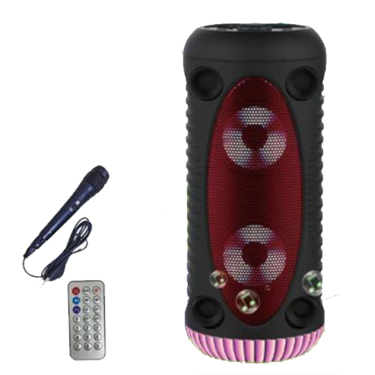 Link Pro 4" x 2 Bluetooth Speaker With Microphone & Remote Karaoke TWS