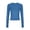 Steel Blue, variant on Tight Long Sleeve Shirts for Women Long Sleeve Crew Neck Top Slim Fit Milk Silk Brushed Thermal Tee Casual Loungewear Basic Undershirt Solid Color