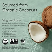Sports Research® 100% Keto MCT Oil from Organic Coconuts - Triple Ingredient C8, C10, C12 MCTs (32oz)
