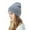 Gray, variant on Yoodem Beanie Unisex Knitted Hat Autumn and Winter Couple Simple Pullover Hat Beige One Size