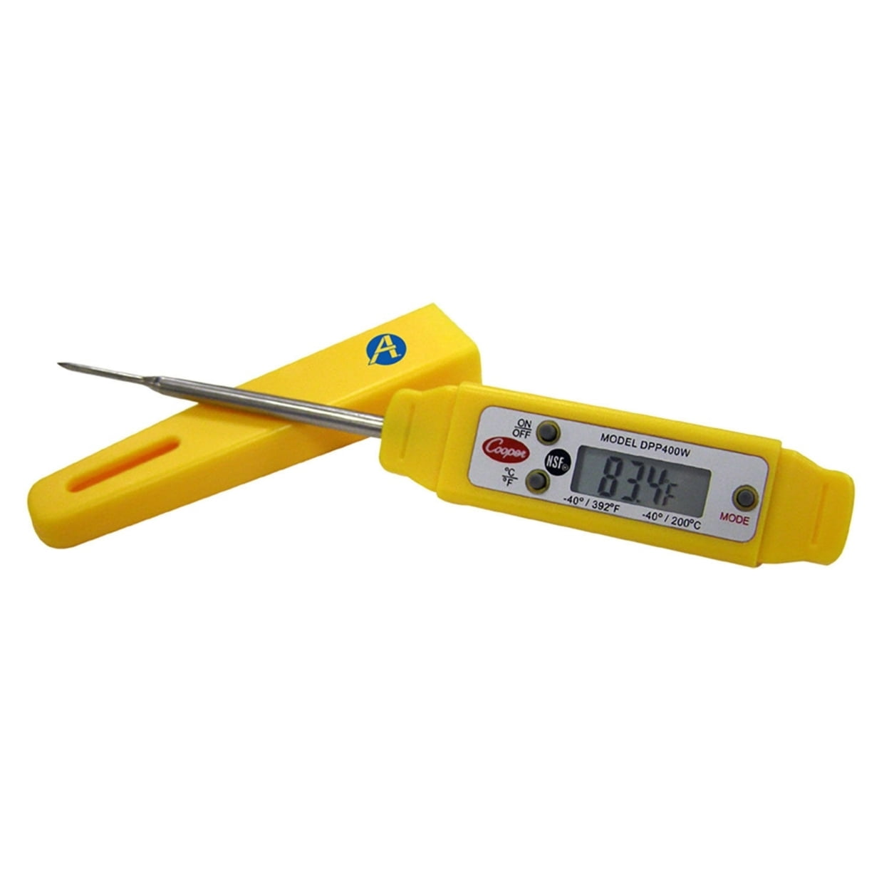 COOPER-ATKINS Mini Digital Thermometer & Hygrometer, 14/122 Deg F