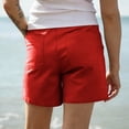 thumbnail image 5 of Bloomae Women's Lightweight Hiking Cargo Shorts with Pockets Trendy Summer Basic Solid Color Button Elastic High Waist Athletic Shorts for Golf Casual, 5 of 7