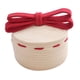 thumbnail image 5 of Cesta de cuerda navideña, cesta tejida de hilo de algodón con tapa, organizador de juguetes, cesta de almacenamiento de mesa con lazo dulce, para sala, 5 of 8