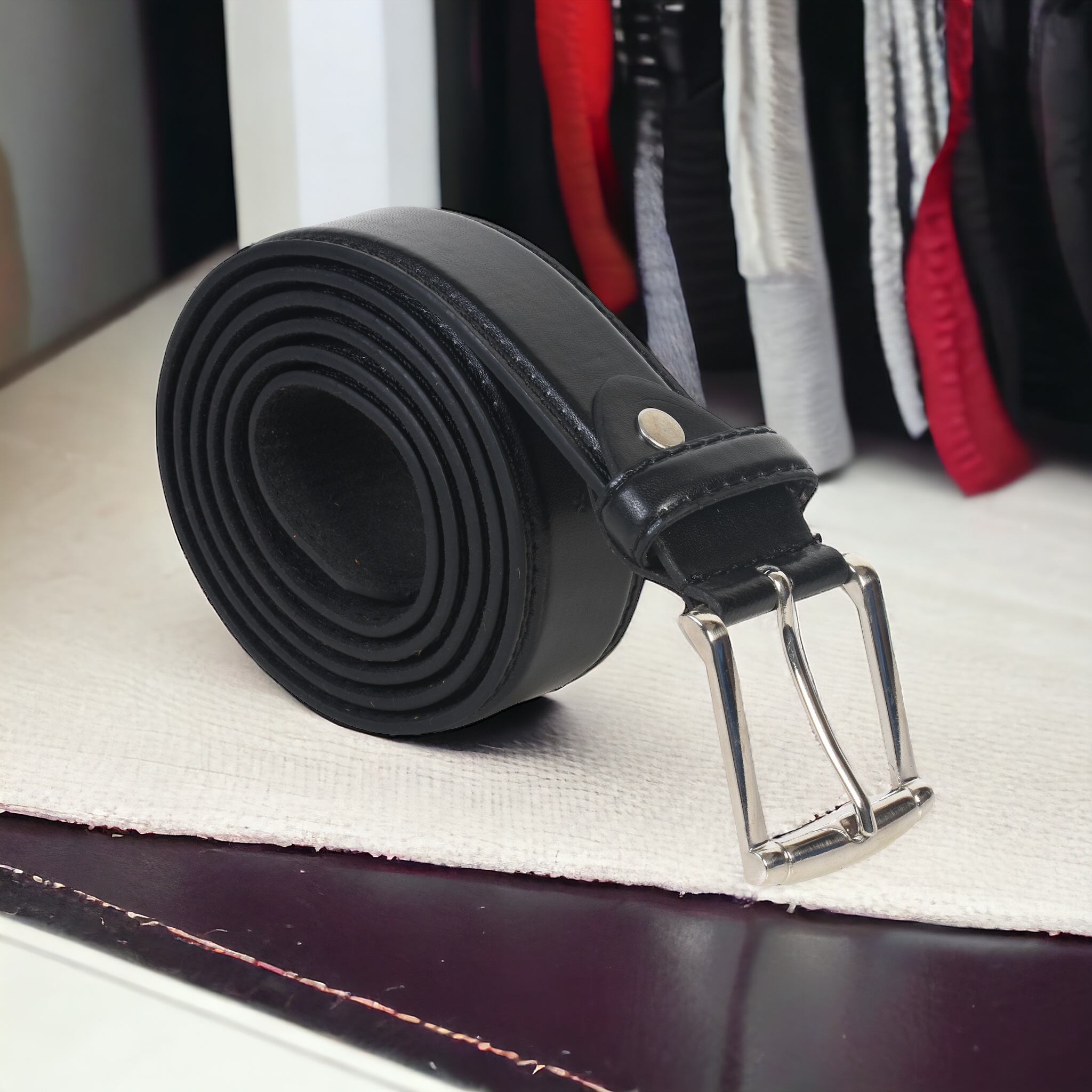 Leatherboss Men's Genuine Leather Big and Tall Belt photo 8