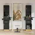 thumbnail image 7 of Katxon Salon Storage Station with 2 Storage Cabinet, 2 Drawers, Black, 7 of 7