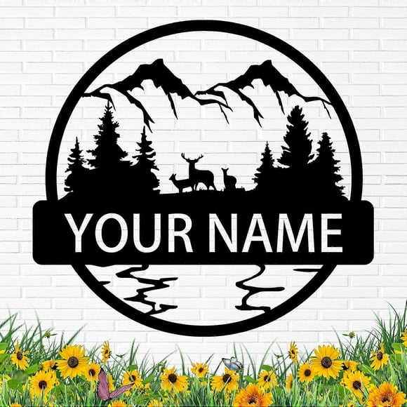 Personalized Metal Signs | Metal Name Sign | Family Name Sign | Metal Wall Art |