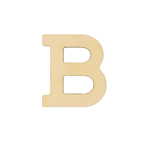 Essentials By Leisure Arts Arts Wood Letter 1.75" Birch B