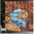 thumbnail image 4 of Ambesonne Scenery Shower Curtain, Australian Sea and Sky, 69"Wx84"L, Cream Blue, 4 of 5