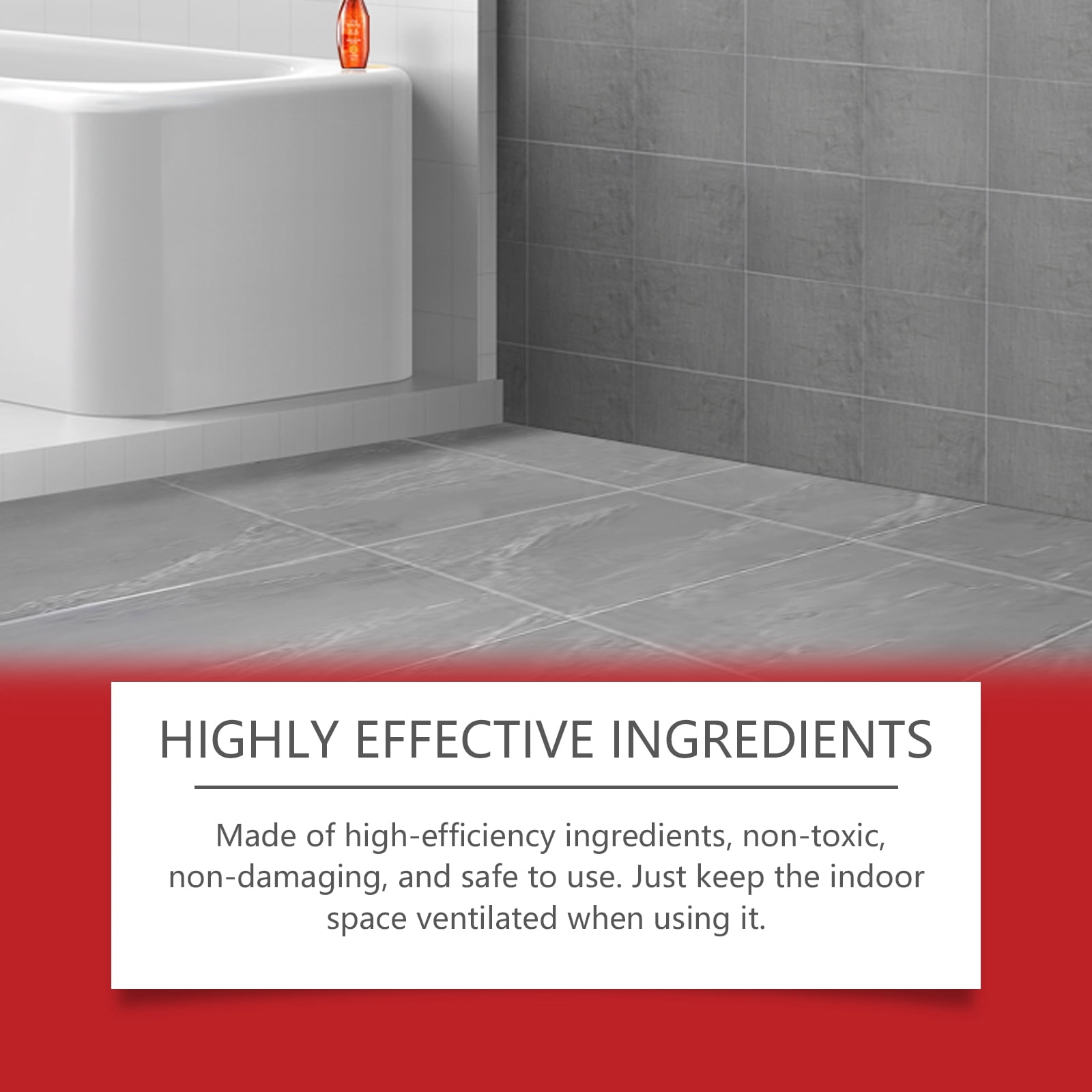 Alvantor Mold Remover Gel for Wall and Tile Cleaner, Anti-Mold Stain Remover for Bathroom Kitchen, 4.23oz