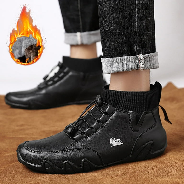 JDEFEG Lacrosse Boot Mens Shoes High Top Elastic Band Sport JDEFEG Lacrosse Boot Mens Shoes High Top Elastic Band Sport