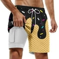 thumbnail image 1 of Men Swim Trunks Elastic Waist Drawstring Swim Shorts Light Rash Guard Shorts for Men Men Swim Trunks Beach Summer Comfy Men Swim Brief, 1 of 4