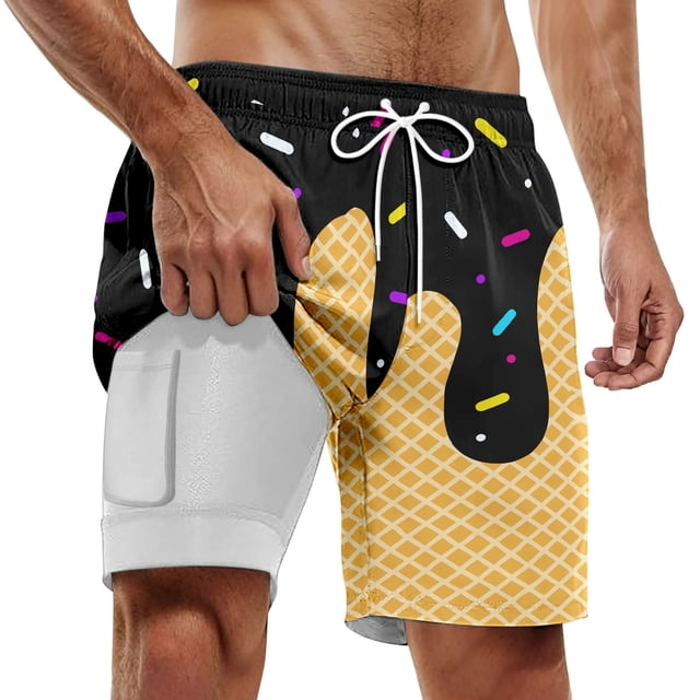 Men Swim Trunks Elastic Waist Drawstring Swim Shorts Light Rash Guard Shorts for Men Men Swim Trunks Beach Summer Comfy Men Swim Brief
