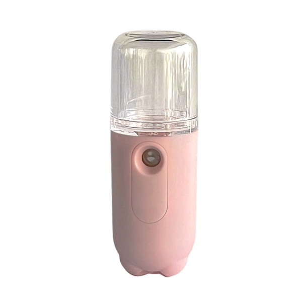 Yuarrent Humidificador rociador de niebla facial, vaporizador de 30ml para viajes en el hogar, atomizador de 5V, nebulizador hidratante, herramienta para Humidificadores Rosa claro Yuarrent HA028236-06B