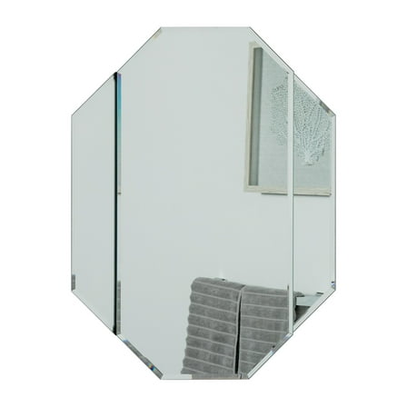 Bannery Frameless Bevel Mirror 31.5 x 23.6 Wall Mirror