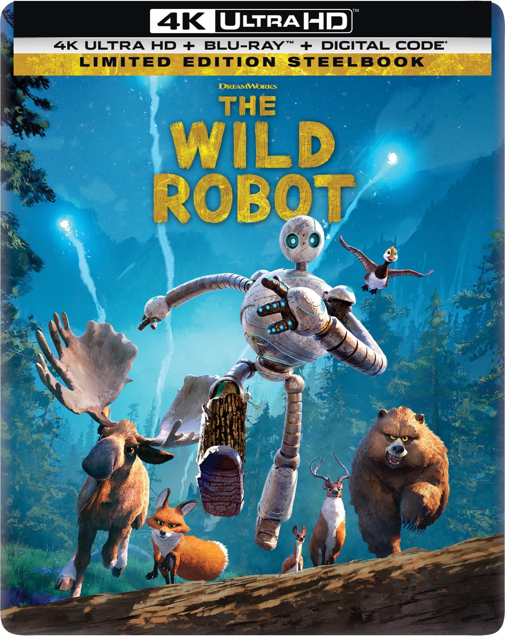 The Wild Robot (Steelbook) (4K Ultra HD), Family, DreamWorks