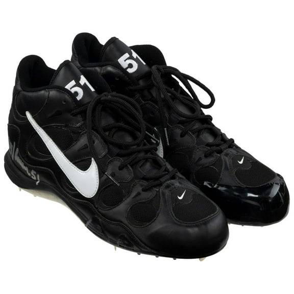 Randy Johnson Dual Signed Game Used Cleats Shoes Beckett COA