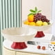 thumbnail image 4 of Bandejas de plástico multicolor para servir frutas y verduras con base desmontable • 9,84 pulgadas cuadradas • Agujeros de drenaje para frescura • Platos para aperitivos domésticos y de fiesta, 4 of 6