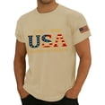 thumbnail image 4 of America 250 Shirt Mens United States 250th Anniversary T-Shirt USA Flag Freedom Grace Graphic Tops, 4 of 5
