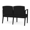 thumbnail image 3 of Amherst Steel Reception Waiting Room 2-Seat Chair / Black Steel / Black, 3 of 3