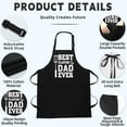 thumbnail image 2 of sidao Funny Aprons for Men, BBQ Chef Apron Funny Gifts for Men Birthday Christmas Gifts for Dad, Papa, Husband, 2 of 6