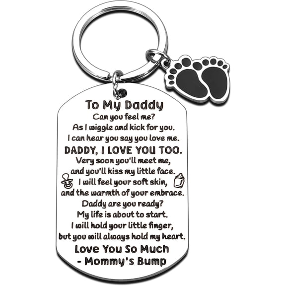 First Time Dad Gifts from Wife Father's Day Gifts for New Dads Gifts for Men Gifts for Expectant Dads Baby Announcement Gifts for Dads Keychains Birthday Gifts for Dads Baby Shower Gifts for Husbands