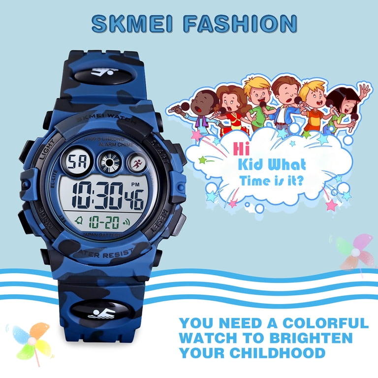 SKMEI Kids' Digital Sports Watch, Blue photo 6