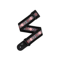 D'Addario Deluxe Cotton Guitar Strap, Black
