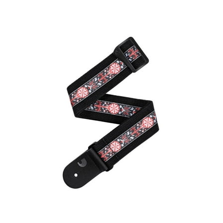 D'Addario Deluxe Cotton Guitar Strap, Black