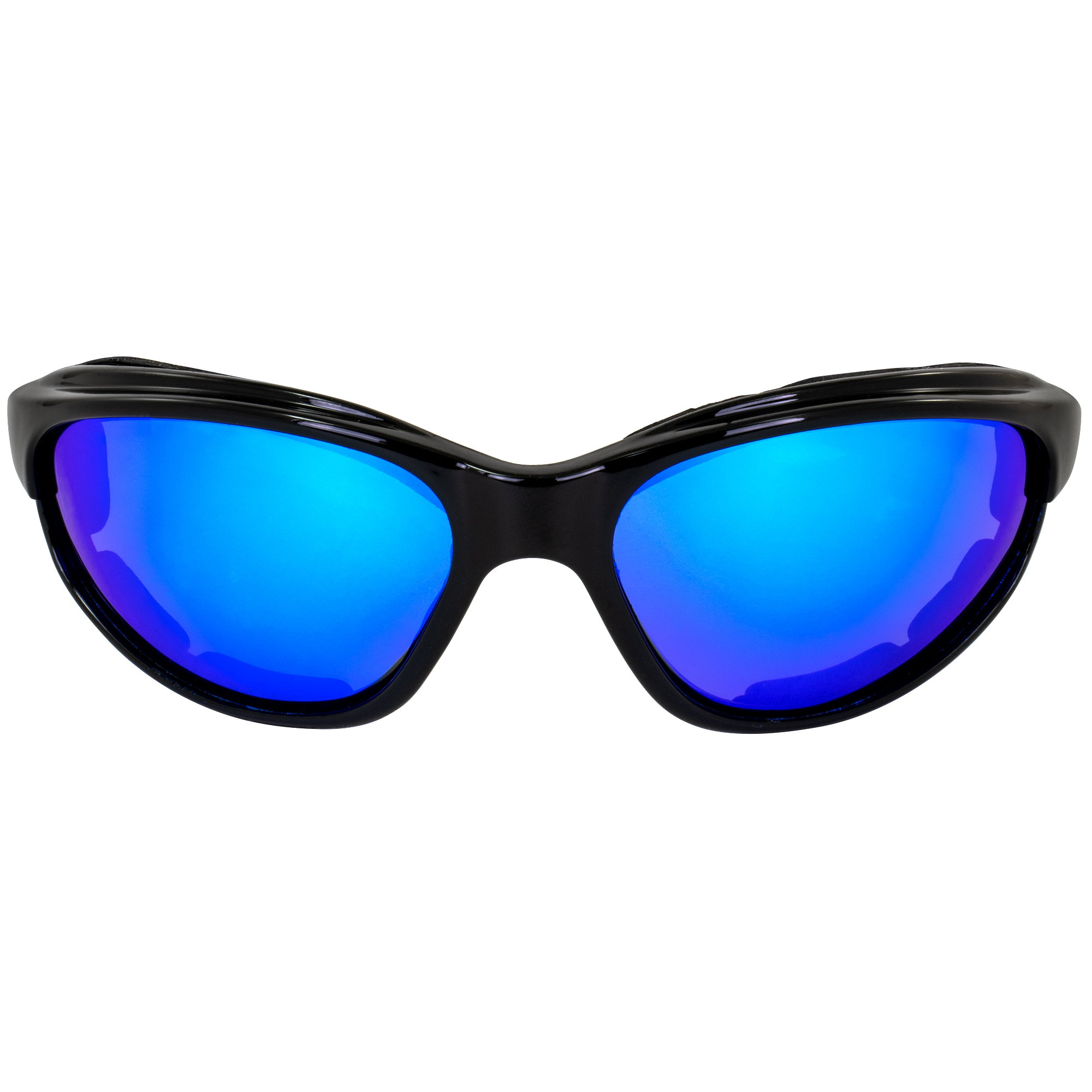 Birdz Eyewear Sail Padded Jetski Sunglasses Goggles Polarized Sports Watersports Boating Fishing for Men or Women Black Frame w/Blue Mirror Lens - image 2 of 6