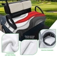 thumbnail image 5 of Golf Cart Seat Covers for 2 Seater,Red Black Ombre Microfiber Cart Seat Towel Blanket,Modern Abstract Aesthetics Geometric Moire Absorbent NonSlip Bench Seats Protector for Golf Course 51"x31", 5 of 9