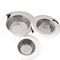 thumbnail image 2 of 3 Pack Sink Strainer for Bathroom and Kitchen 2 75 4 5 Stainless Steel Bathtub Drain Cover Shower Drain Hair Trap Tub Hair Catcher 1 16 Holes, 2 of 3