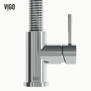 VIGO Edison Single Handle Pull-Down Sprayer Kitchen Faucet in Chrome