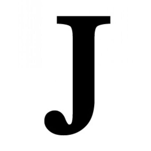 Alphabet Tile Plaque Letter J 