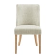 thumbnail image 3 of NPD Furniture New Paris Fabric Dining Side Chair in Beige (Set of 2), 3 of 12