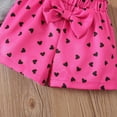 thumbnail image 7 of HCNTES Baby Girls Toddler kid Outfit Sets Short Sleeve T-shirt Elastic Waist Shorts 2 Piece Short Set Spring Summer Pjs For 12-24 Months 2t 3t 4t 5t 6t 7t Pjs Children, 5-6 Years, 7 of 7