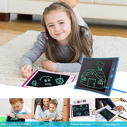 Papleta de escritura de Sunany LCD de 8.5 pulgadas Drowdler Board Board Board, tableta de dibujo electrónico con función de bloqueo para niños y adultos en casa, escuela y oficina (azul)
