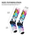 thumbnail image 4 of Sikiie Cool Colorful Wolf 1 Pairs Compression Socks for Men and Women 15-20 mmHg Running Support Socks, 4 of 7