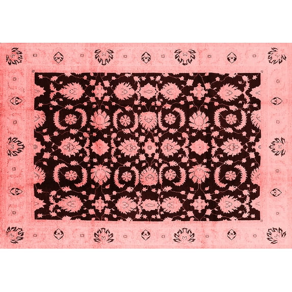 Ahgly Company Indoor Rectangle Oriental Red Traditional Area Rugs, 2' x 4'