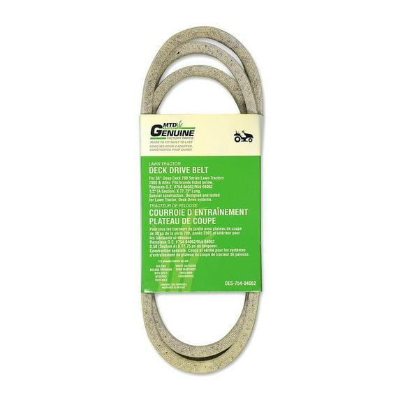 MTD Replacement 38-inch Lawn Tractor Deck Drive Belt (2005 - Present)