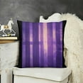 thumbnail image 2 of YINGXI  Throw Pillow Covers Purple Striped Design Abstract Glass Texture and Dark Stripe Decorative Polyester Pillow Cases Square Pillocases for Bed Sofa 18x18in, 2 of 5