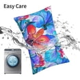 thumbnail image 6 of Fuzoiu Bright Flowers Print Pillow Case with Hidden Zipper,Pillow Covers,Soft and Comfortable Pillowcase-16"x24", 6 of 6