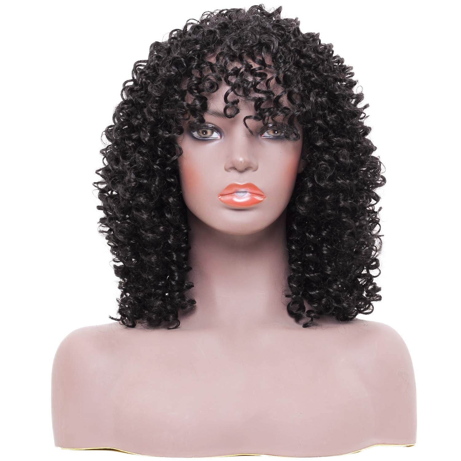 synthetic afro curly wig