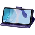thumbnail image 4 of Wallet Phone Case for Moto G 5G 2023,3D Butterfly Pattern PU Leather Flip Kickstand Case with Magnetic Clasp and Cash Card Slots Holster for Moto G 5G 2023,HZD Purple, 4 of 9